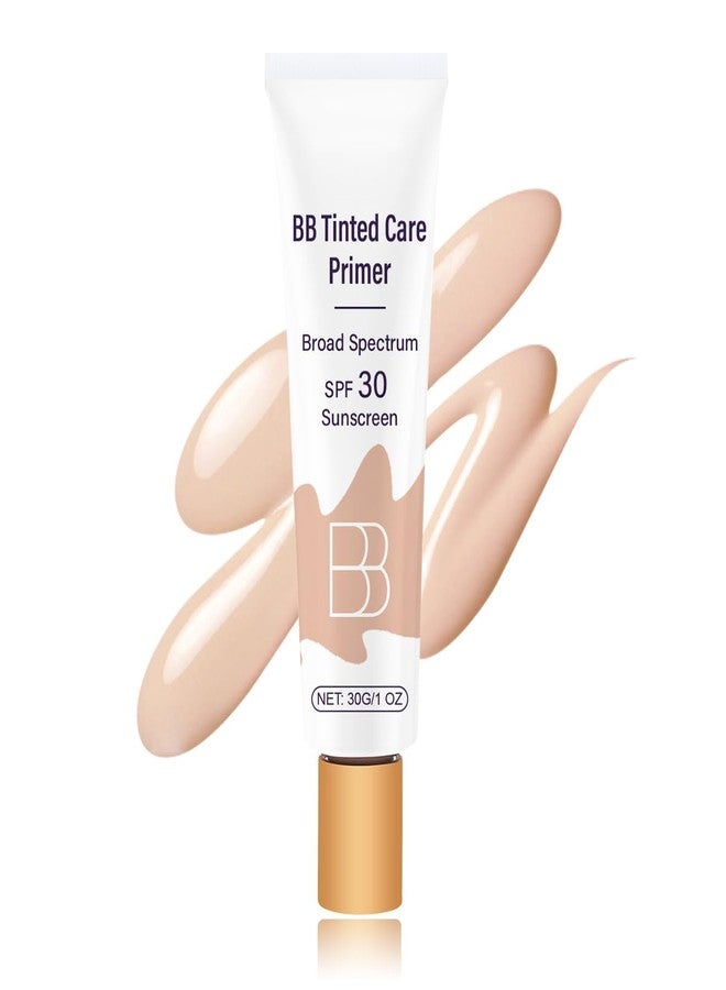 Tiejdhr BB Blur Cream Tinted Moisturizer With Spf, Tinted Care Primer, Waterproof Concealer, Spf 30 Sunscreen, 3 Shades, All Skin Types(02# Natural, 30g/1 Oz) - Image 1